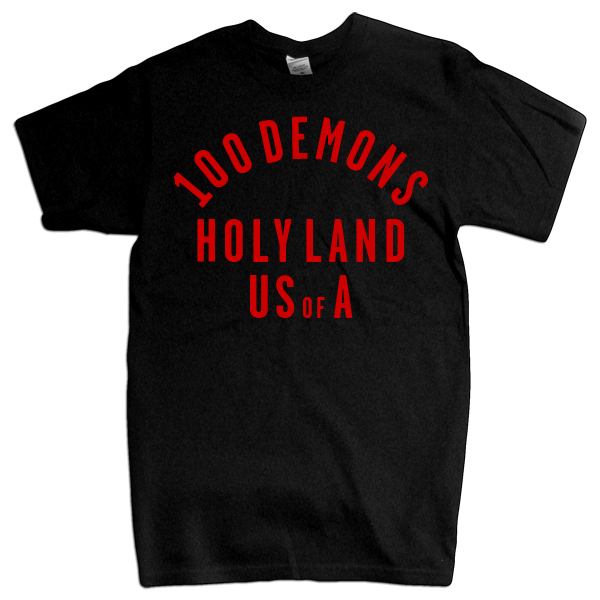 100 DEMONS &quot;Holyland&quot; Black T-Shirt