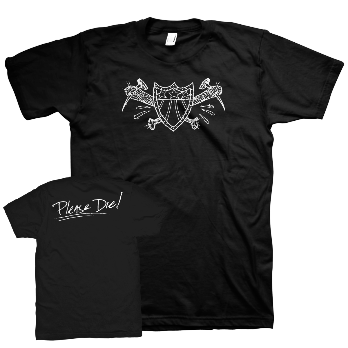 AMERICAN NIGHTMARE &quot;Please Die&quot; Black T-Shirt
