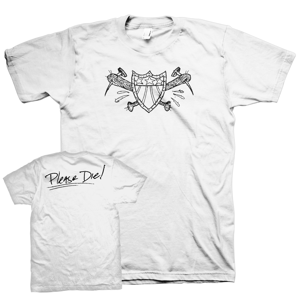 AMERICAN NIGHTMARE &quot;Please Die&quot; White T-Shirt