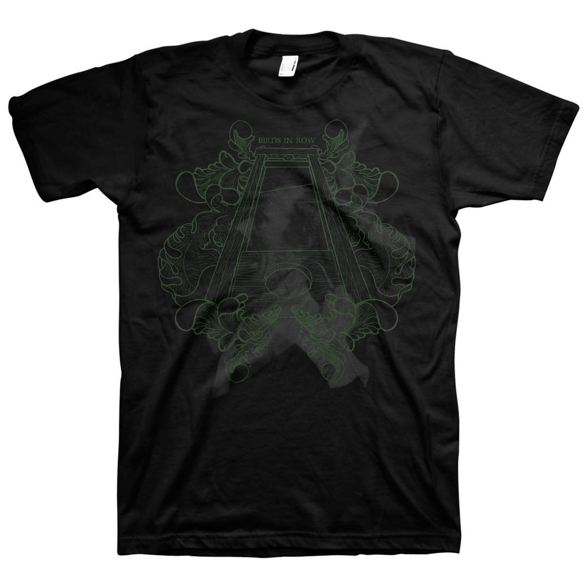 BIRDS IN ROW &quot;Guillotine&quot; Black T-Shirt