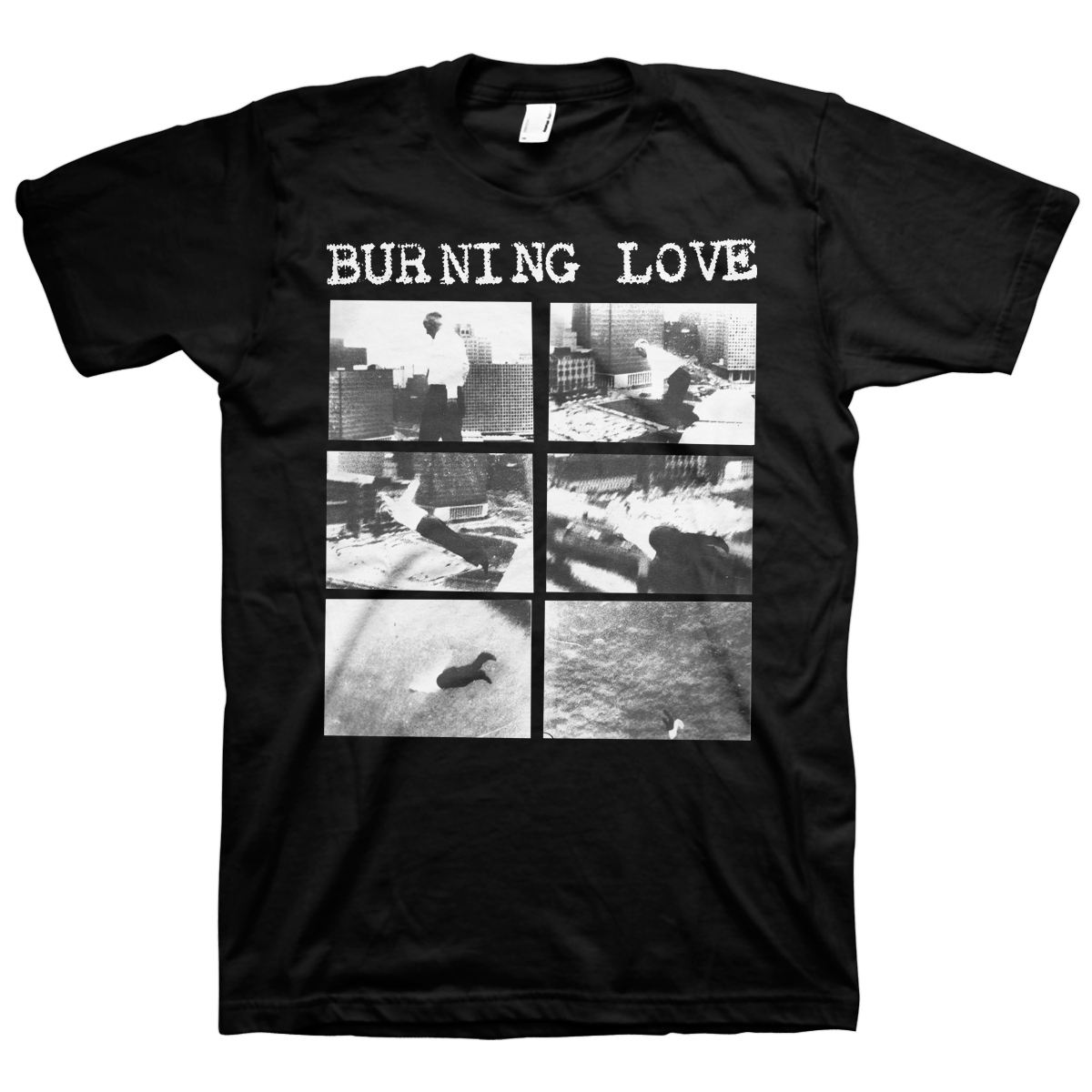 BURNING LOVE &quot;Down So Long&quot; Black T-Shirt