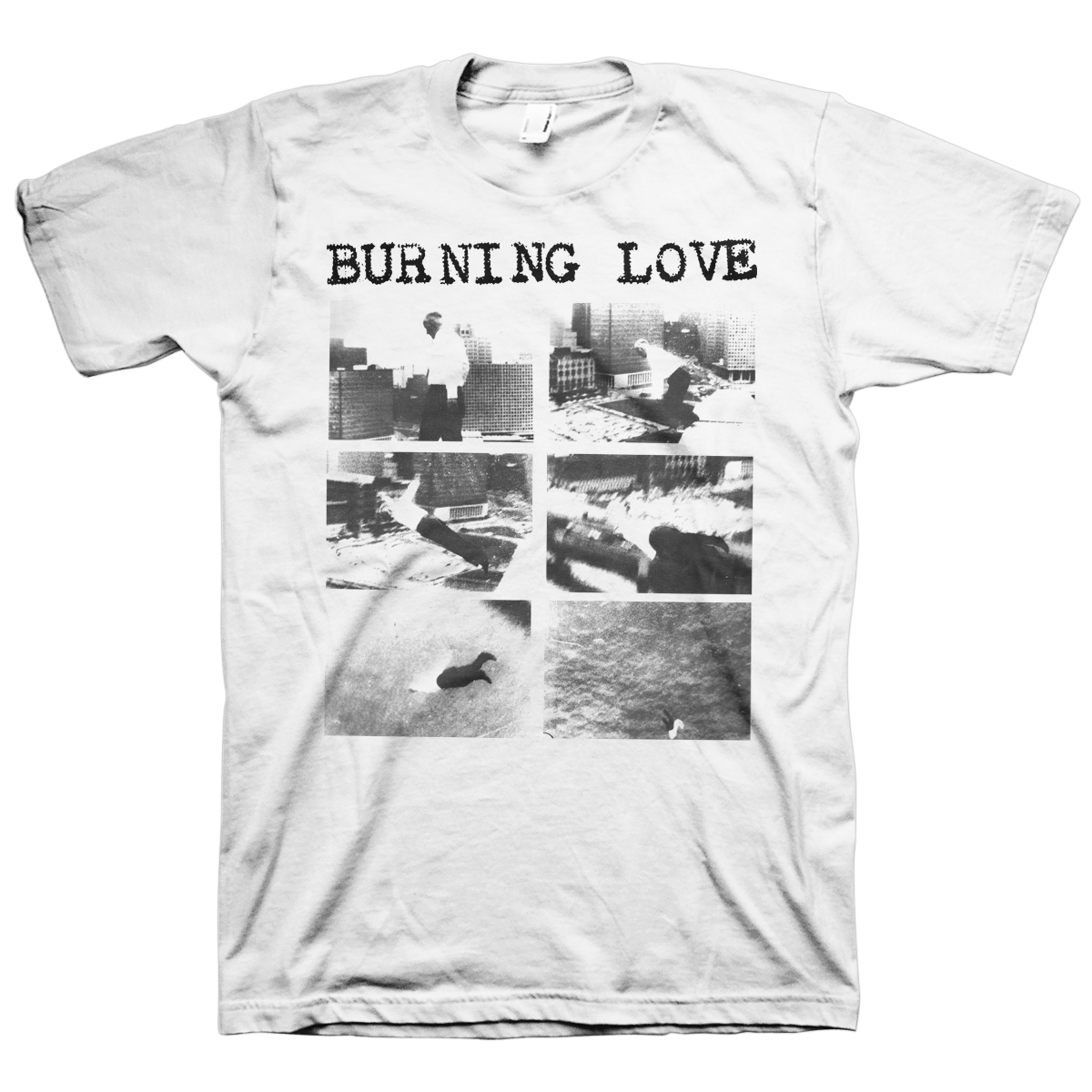 BURNING LOVE &quot;Down So Long&quot; White T-Shirt