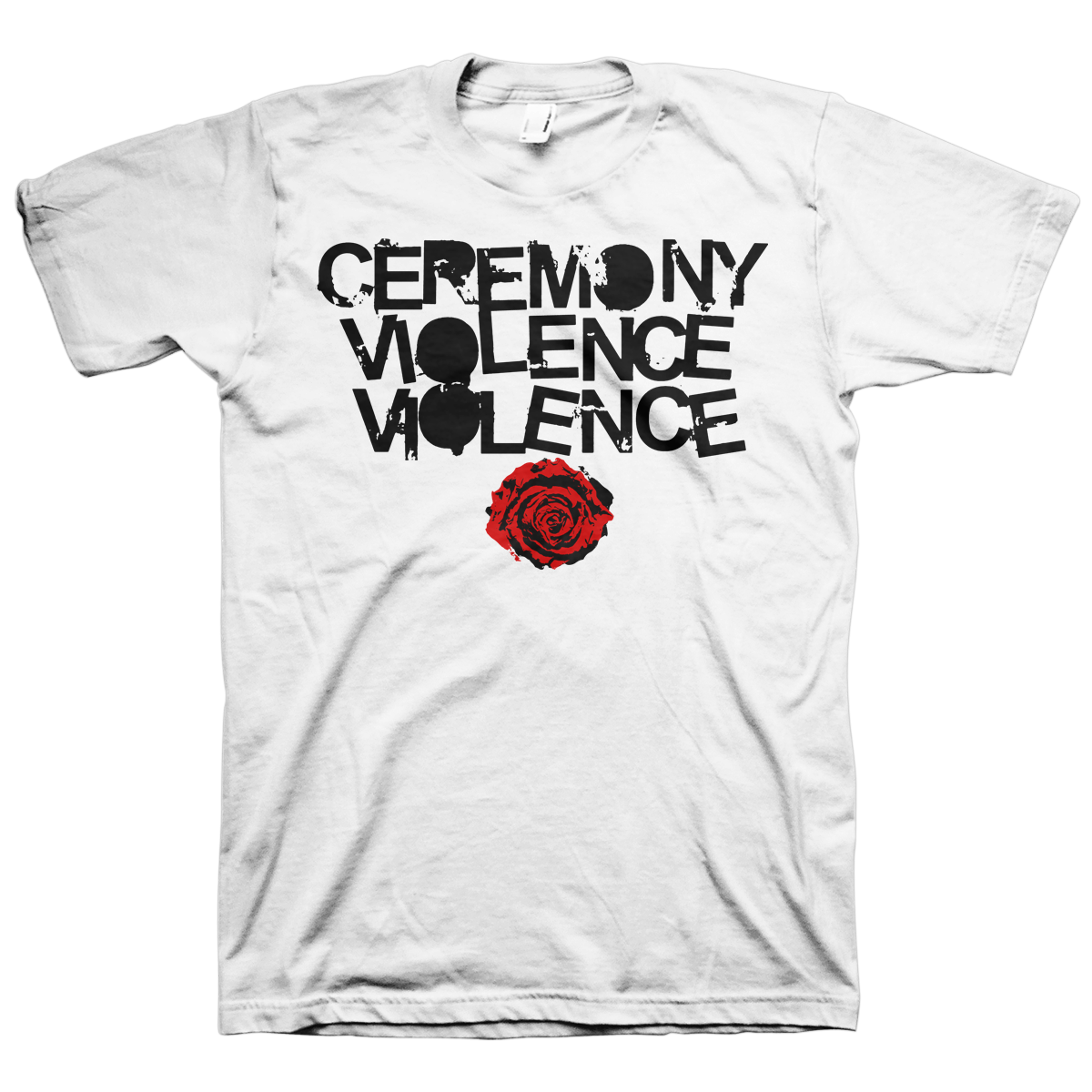 CEREMONY &quot;Violence Violence&quot; White T-Shirt