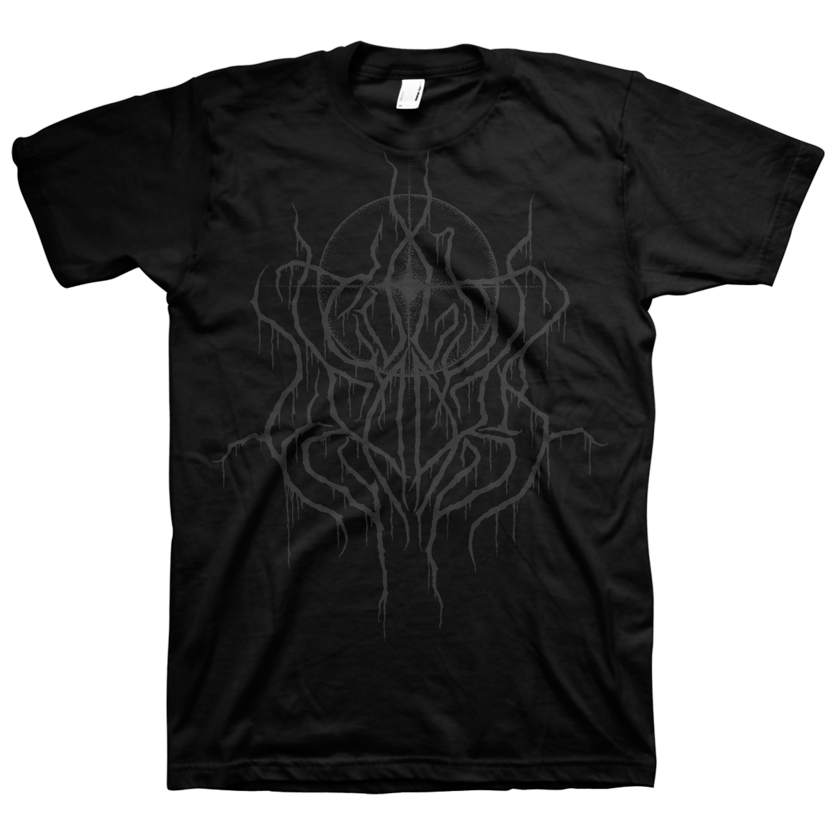 CULT LEADER &quot;Grey Logo&quot; Black T-Shirt