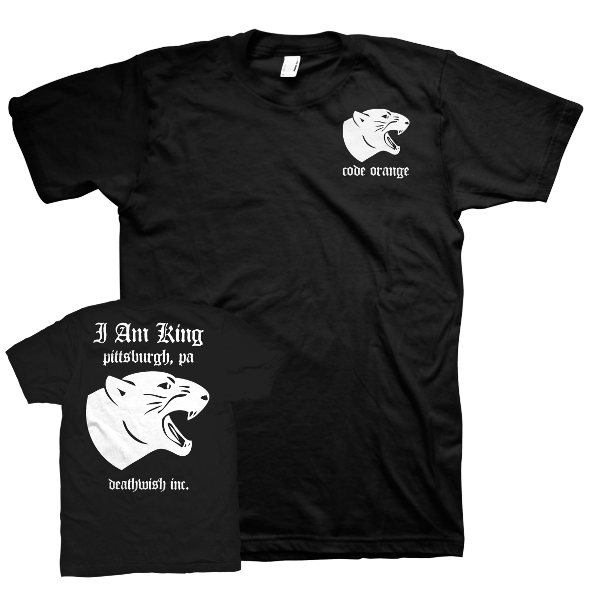 CODE ORANGE &quot;Panther&quot; Black T-Shirt