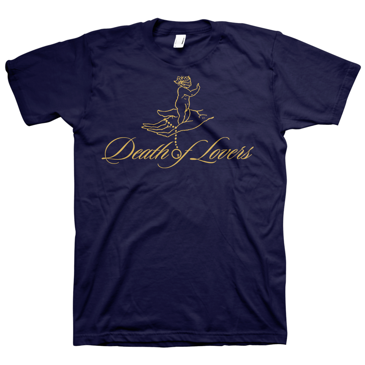 DEATH OF LOVERS &quot;Buried Under A World Of Roses&quot; Navy T-Shirt