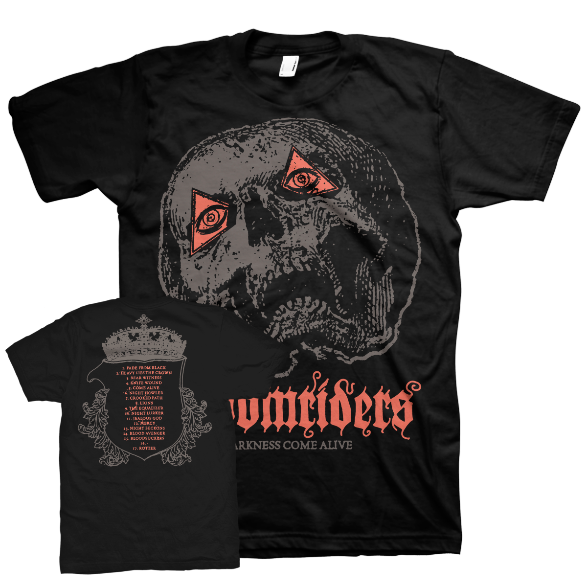 DOOMRIDERS &quot;Darkness Come Alive&quot; Black T-Shirt