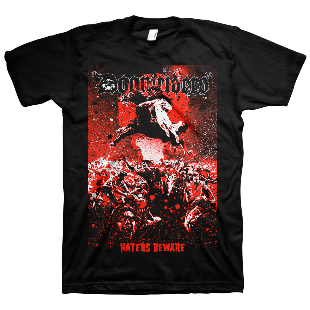 DOOMRIDERS &quot;Haters Beware&quot; Black T-Shirt