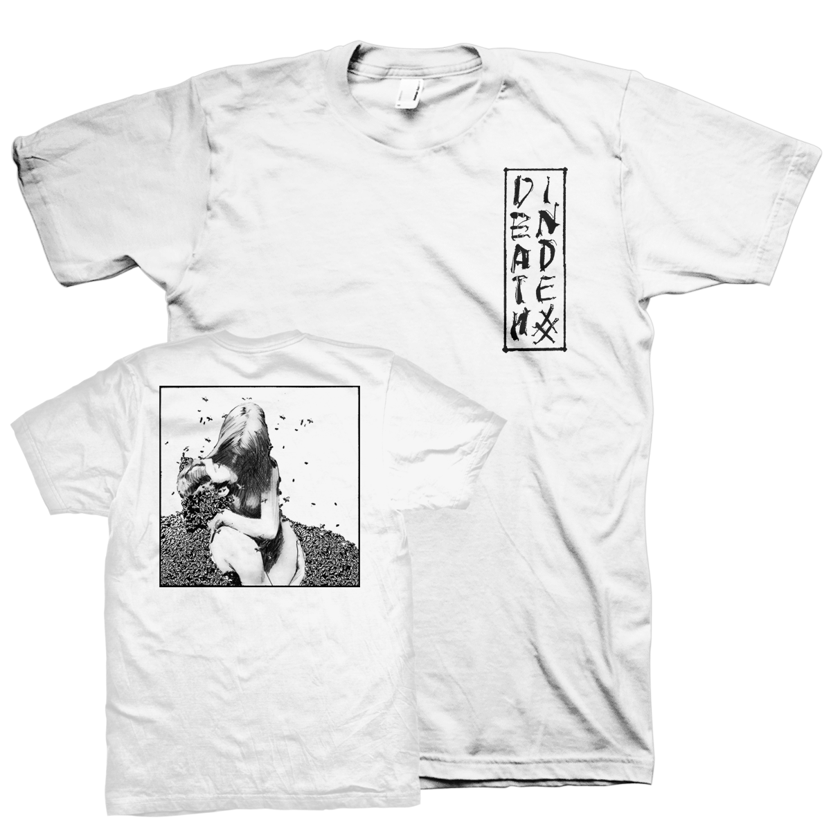 DEATH INDEX &quot;Death Index&quot; White T-Shirt