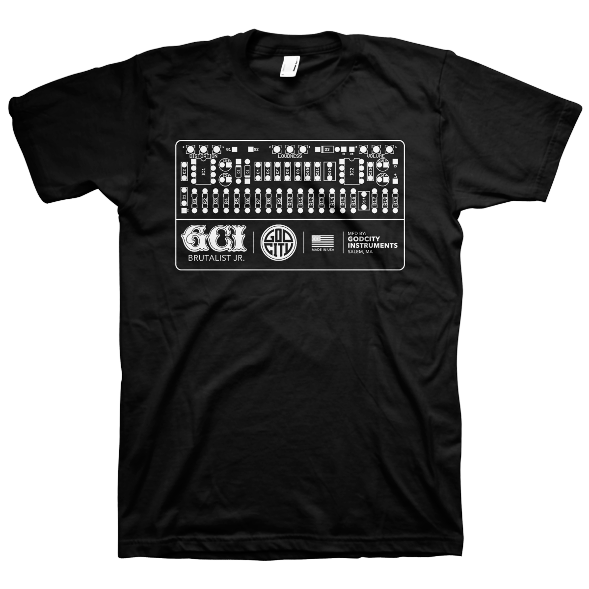 GODCITY &quot;Circuit Board&quot; Black T-Shirt