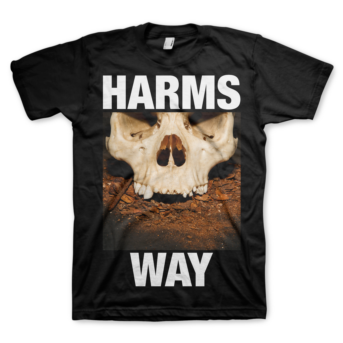 HARM&#39;S WAY &quot;Skull&quot; Black T-Shirt