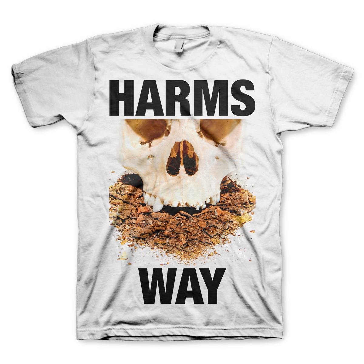 HARM&#39;S WAY &quot;Skull&quot; White T-Shirt