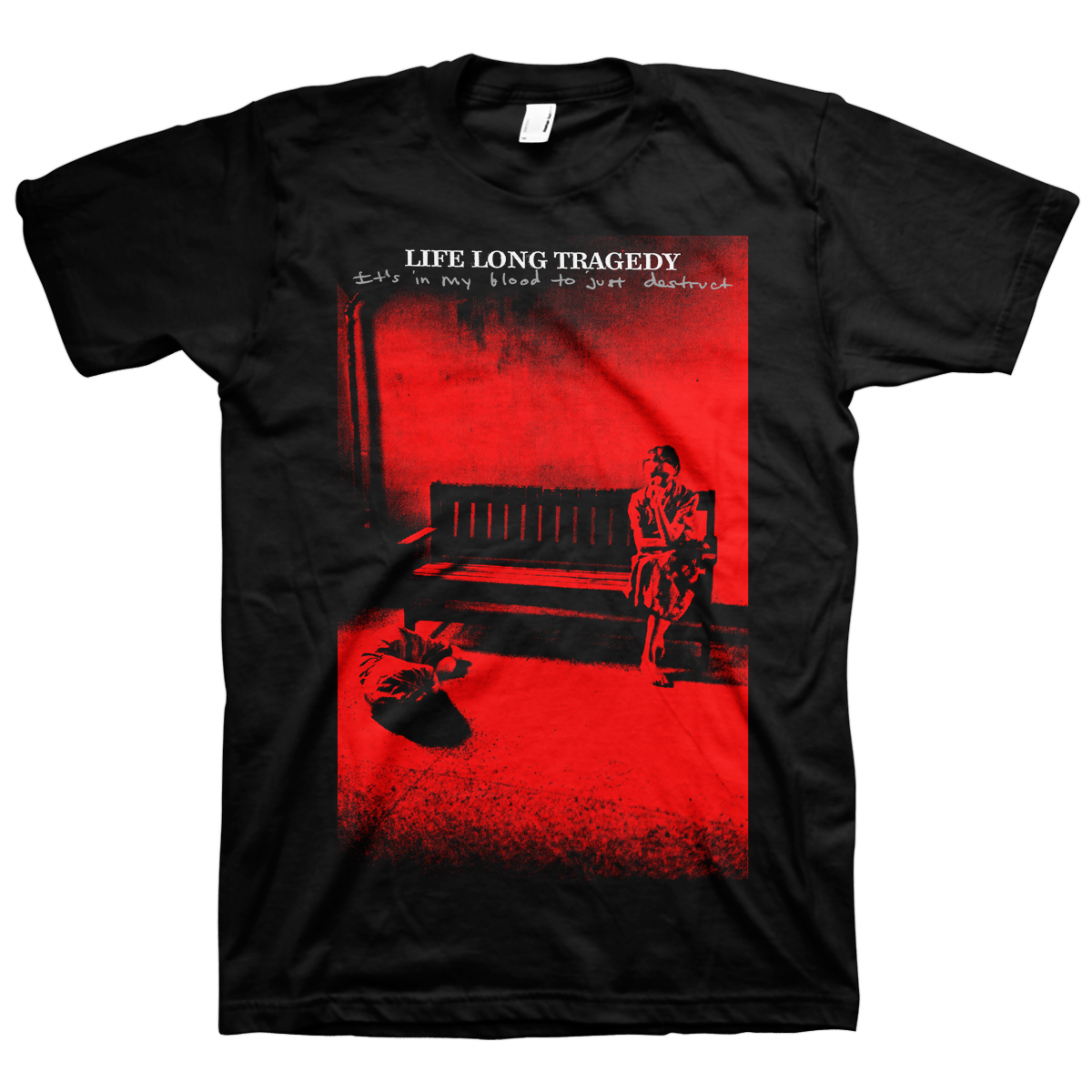 LIFE LONG TRAGEDY "Destruct" Black T-Shirt