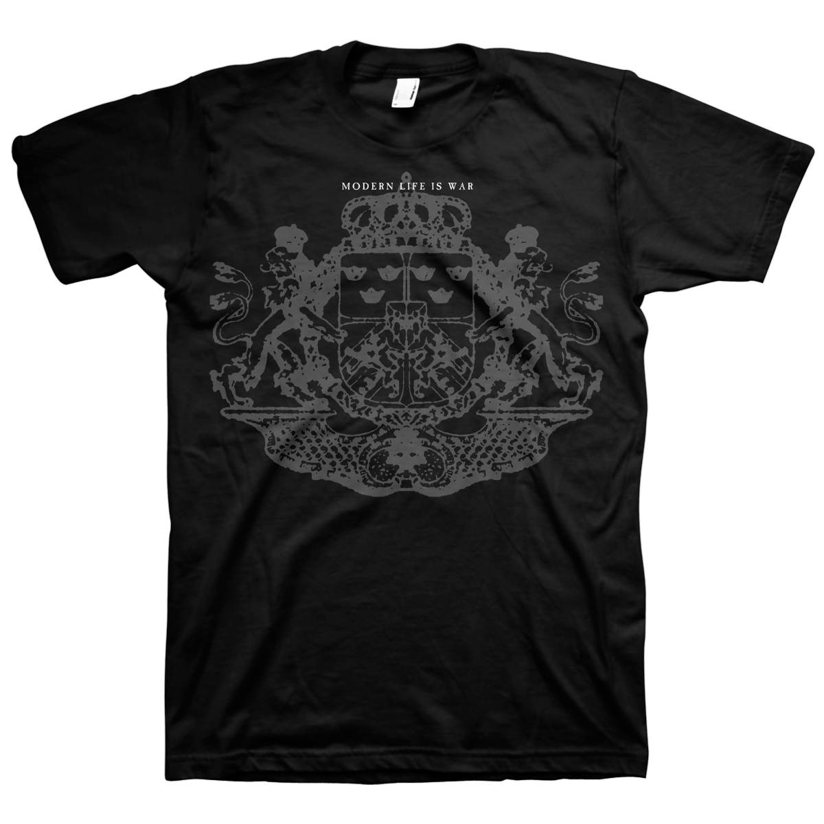 MODERN LIFE IS WAR &quot;Crest&quot; Black T-Shirt