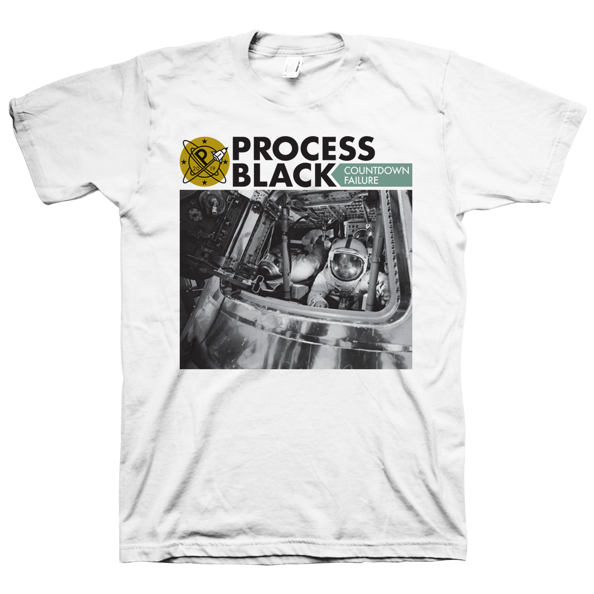 PROCESS BLACK &quot;Countdown Failure&quot; White T-Shirt