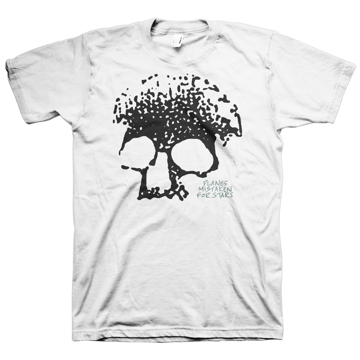 PLANES MISTAKEN FOR STARS &quot;Skull&quot; White T-Shirt