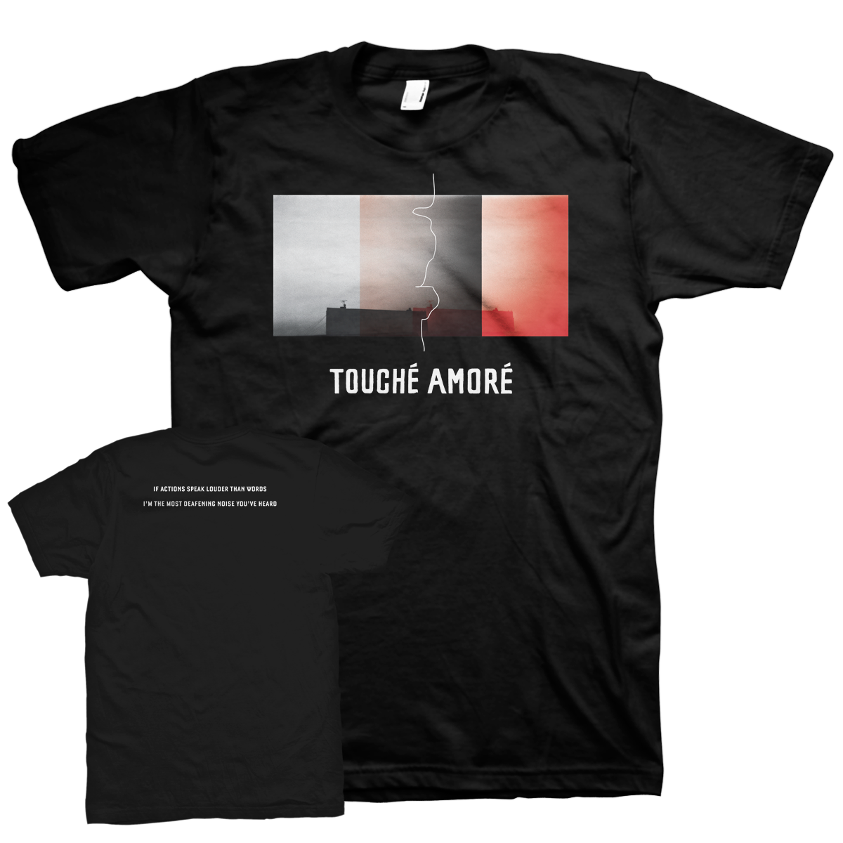 TOUCHE AMORE &quot;Actions Speak Louder&quot; Black T-Shirt