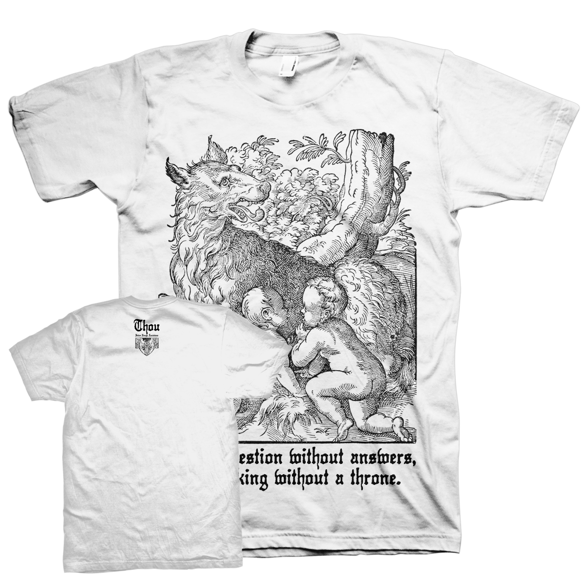 THOU &quot;Rhea Sylvia&quot; White T-Shirt