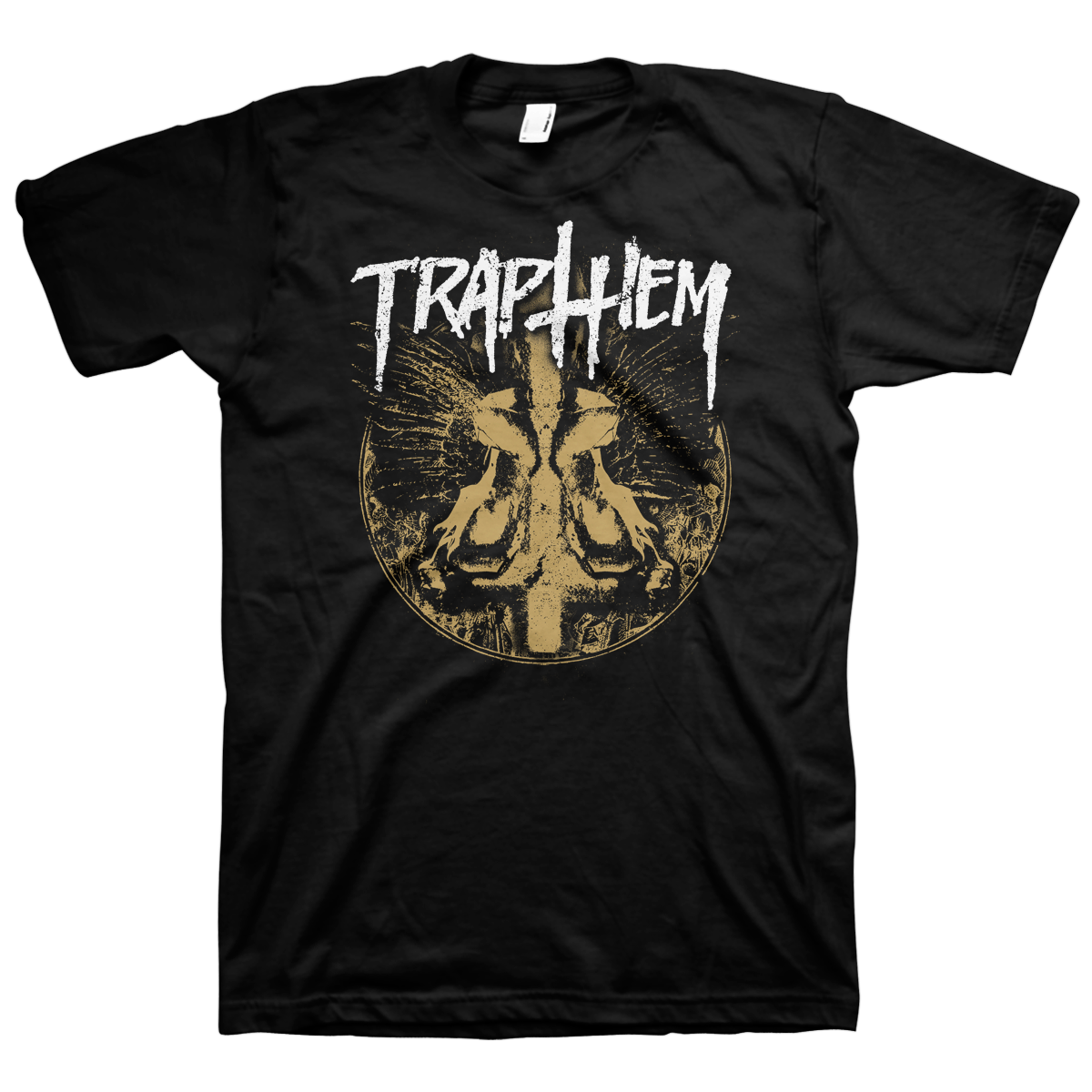 TRAP THEM &quot;Cross&quot; Black T-Shirt