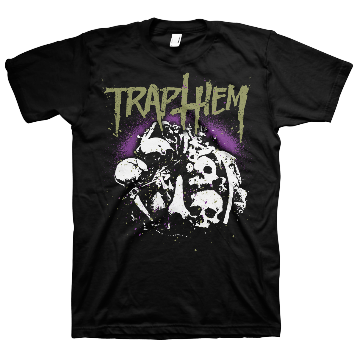 TRAP THEM &quot;Skulls&quot; Black T-Shirt