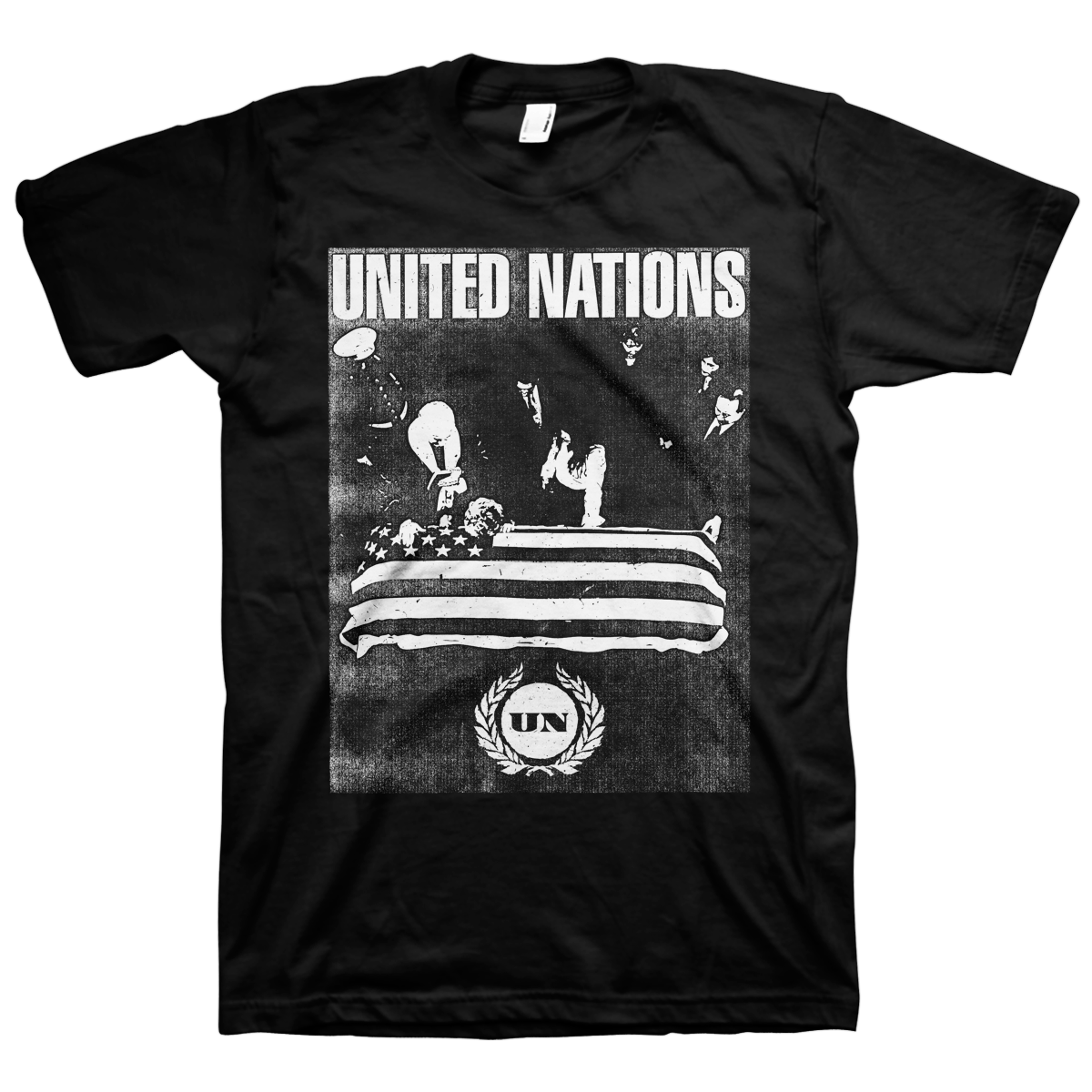 UNITED NATIONS &quot;Mourn&quot; Black T-Shirt