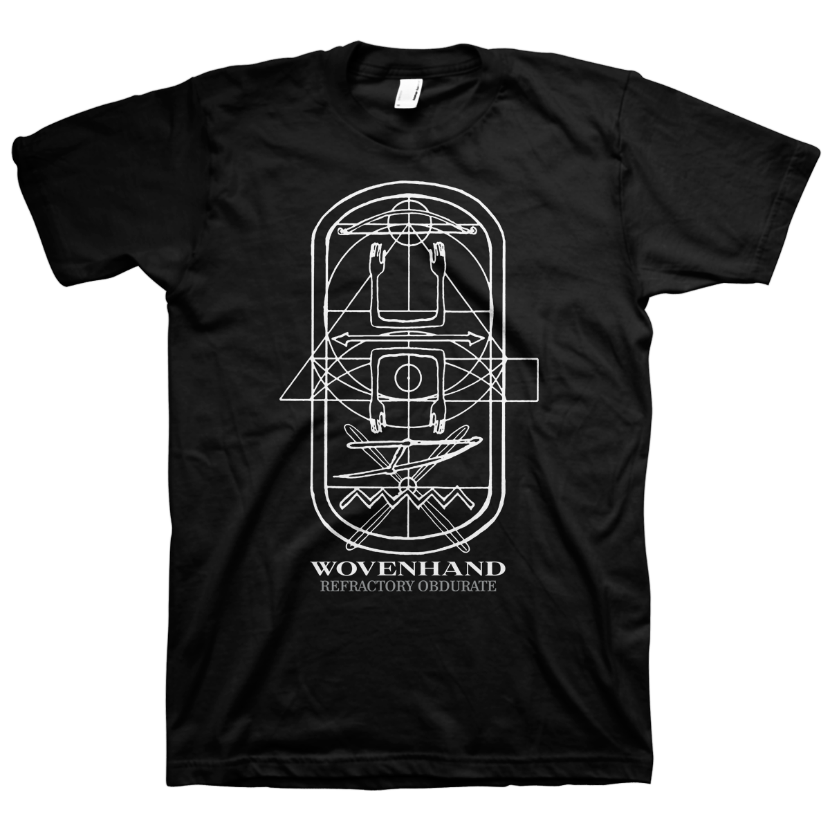 WOVENHAND &quot;Refractory Obdurate&quot; Black T-Shirt