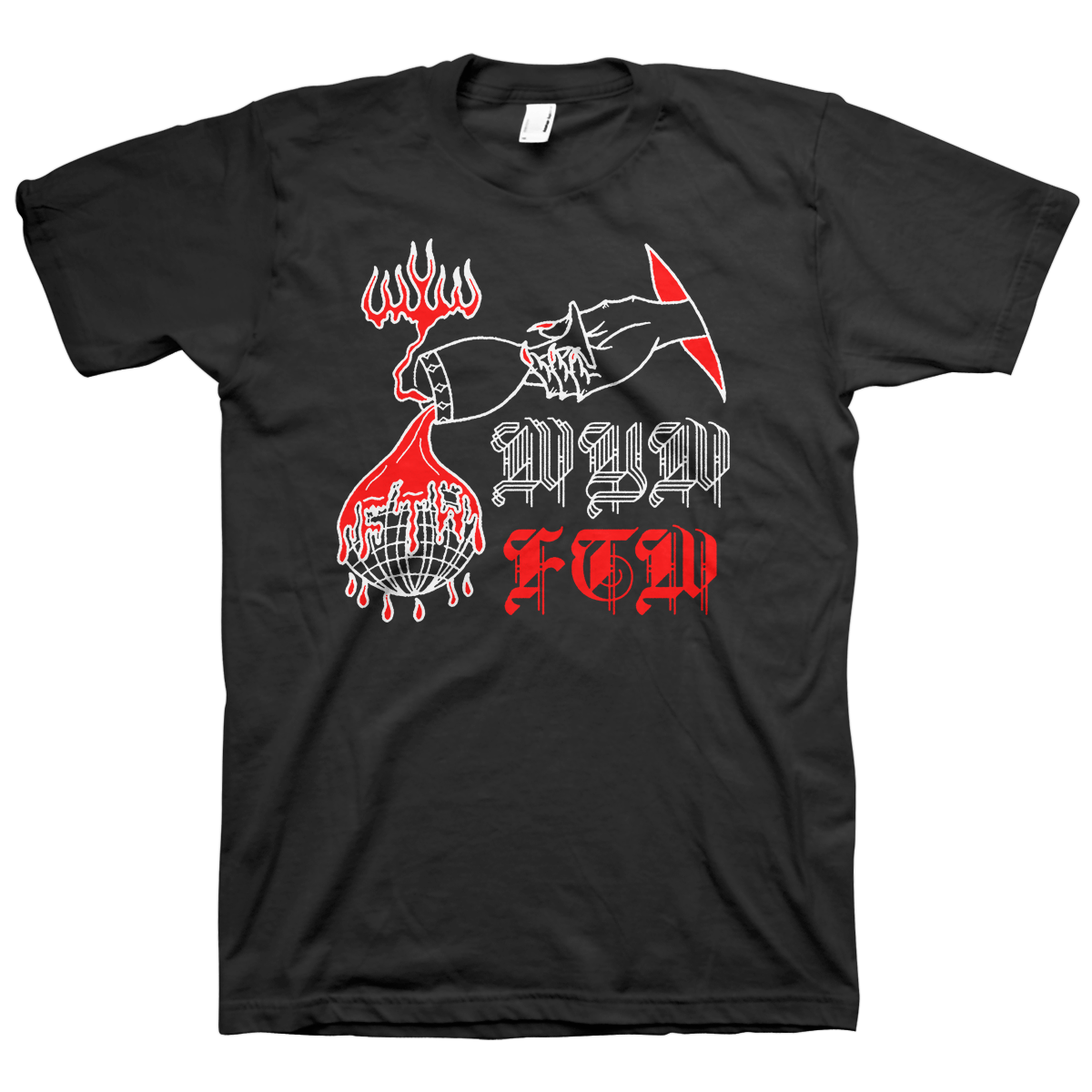 WEAR YOUR WOUNDS &quot;FTW&quot; Black T-Shirt
