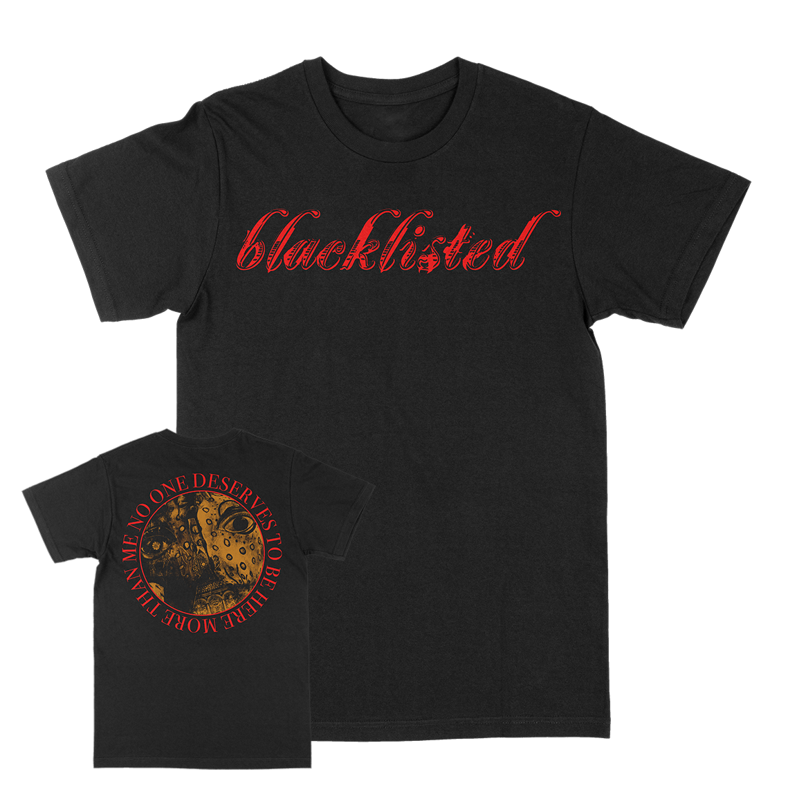 BLACKLISTED &quot;No One: Logo&quot; Black T-Shirt