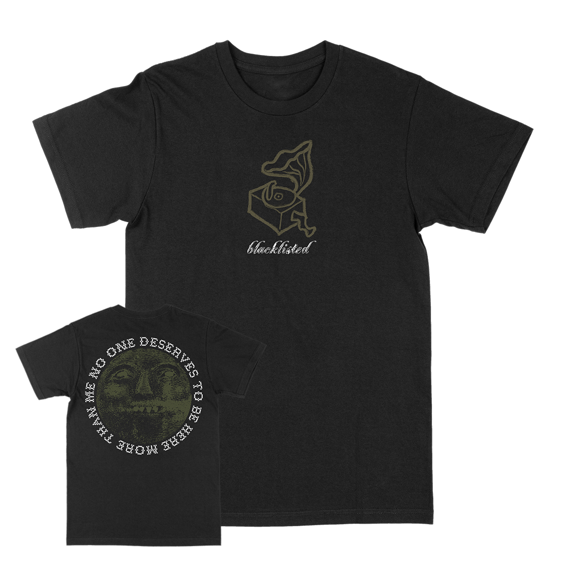 BLACKLISTED &quot;No One: Phonograph&quot; Black T-Shirt