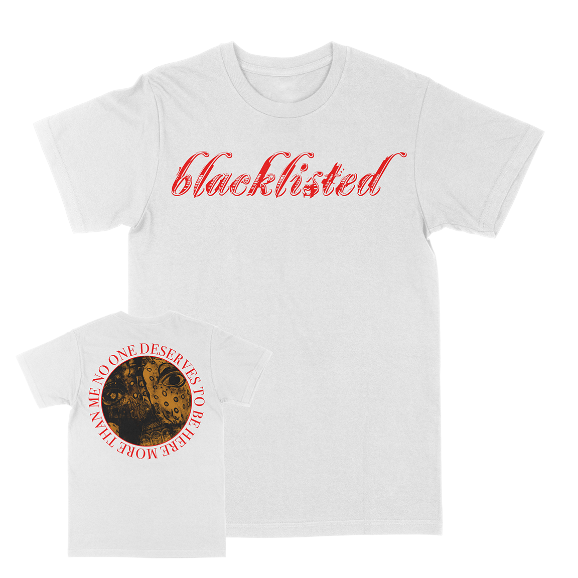 BLACKLISTED &quot;No One: Logo&quot; White T-Shirt