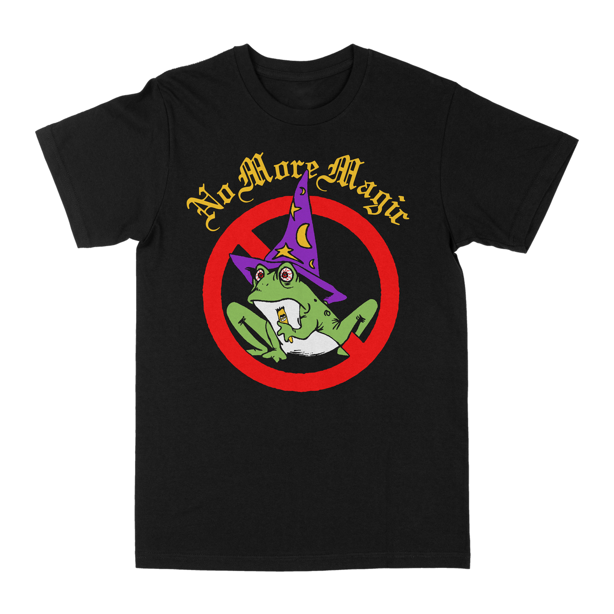 NO MORE MAGIC &quot;Frog Wizard&quot; Black T-Shirt