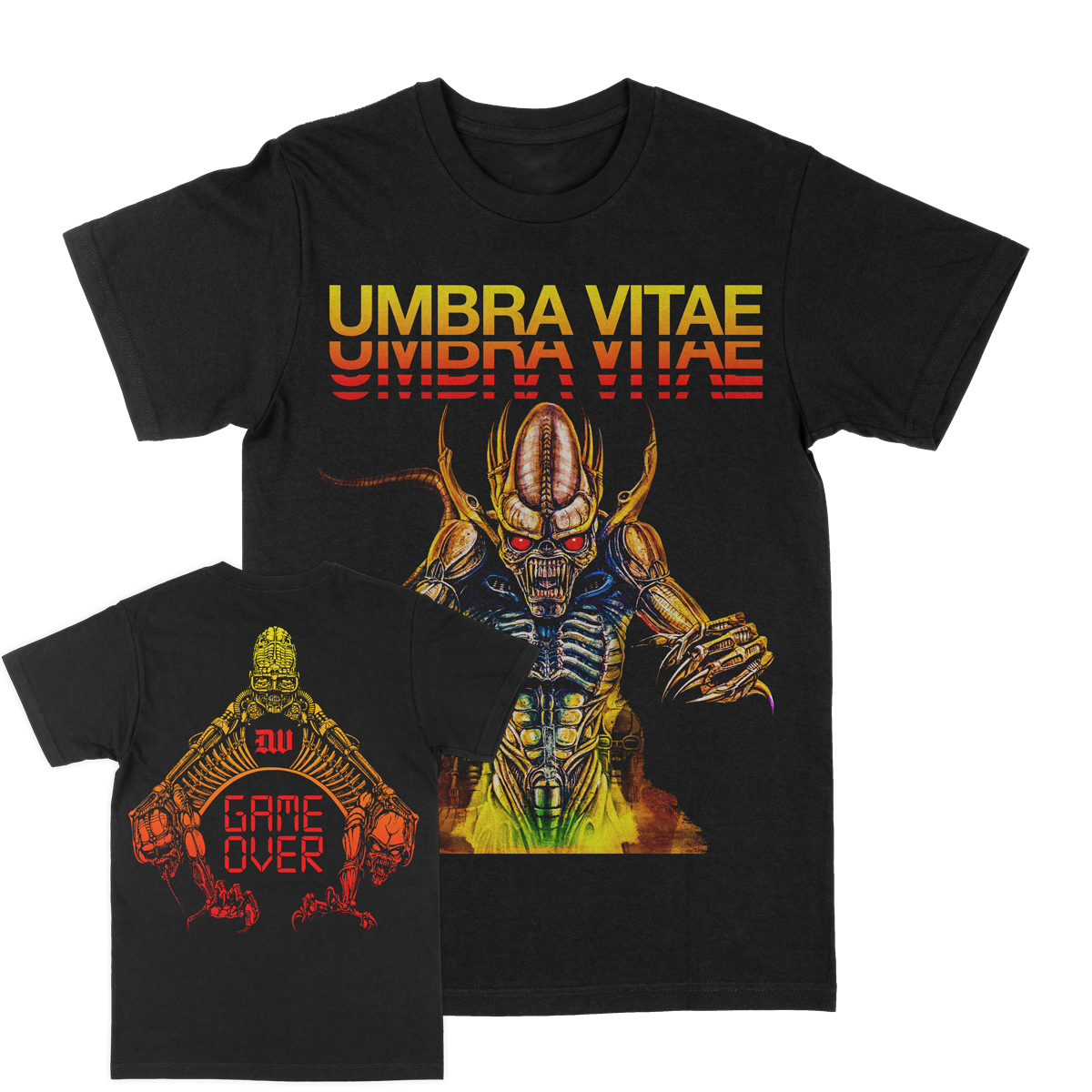 UMBRA VITAE &quot;Game Over&quot; Black T-Shirt
