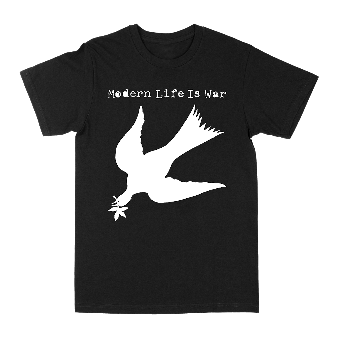 Modern Life Is War &quot;Fallen Dove: White&quot; Black T-Shirt