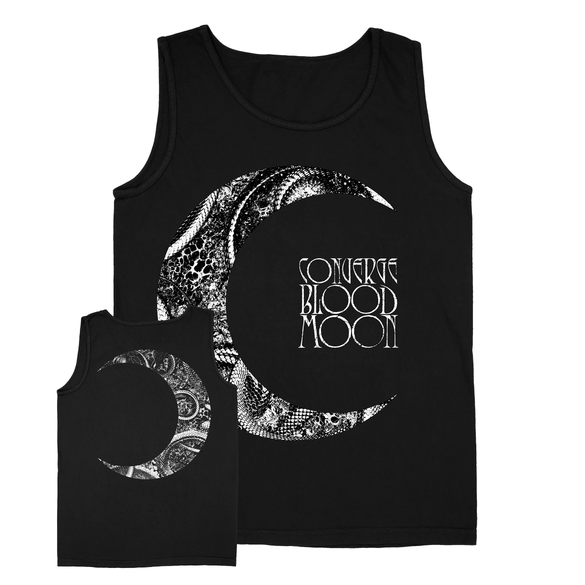 CONVERGE &quot;White Moon&quot; Black Tank Top