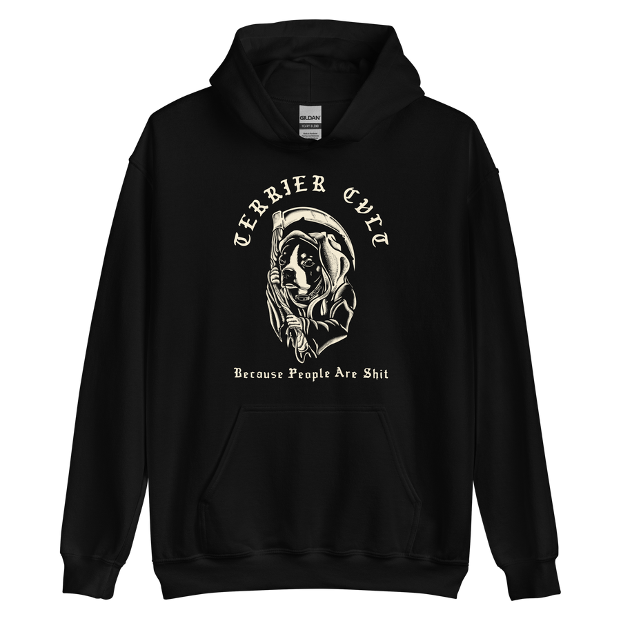 TERRIER CVLT &quot;Shit Life&quot; Black Hooded Sweatshirt